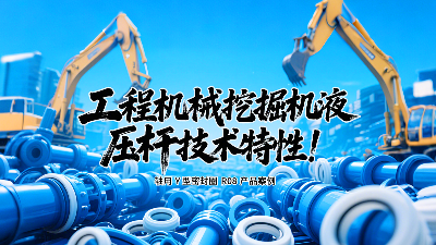 軸用Y型密封圈R08產品案例丨工程機械挖掘機液壓桿技術特性！