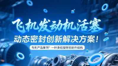 專利產品案例 ? 一種多組旋轉密封圈結構：飛機發動機活塞動態密封創新解決方案！