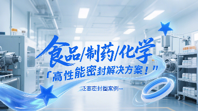 泛塞密封圈：食品、制藥和化學工業中的高性能密封解決方案！?