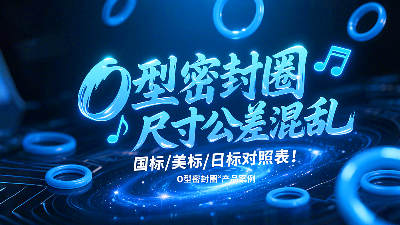 O型密封圈尺寸公差混亂？國標/美標/日標對照表！